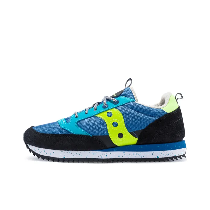 Saucony Cushioning Anti Slip Wear Resistant Breathability Low Top Casual Running Shoes Men's Blue Black-0