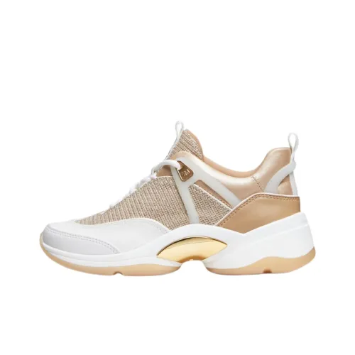 MICHAEL KORS Sparks Low-Top Athletic Shoes Women's Light Gold