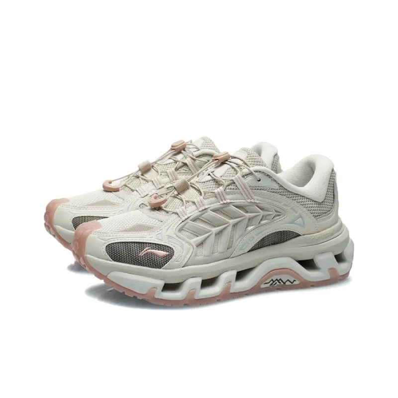 LiNing Mountains Low-Top Running Shoes Women's White Gray-2