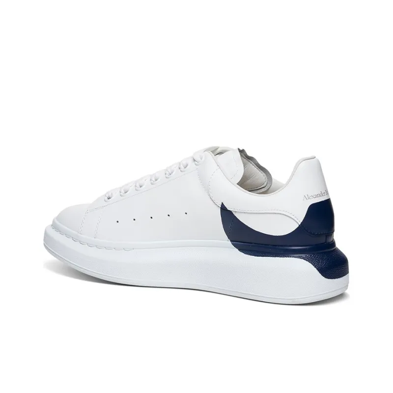Alexander McQueen Oversized Sneaker 'White Navy Heel'-3