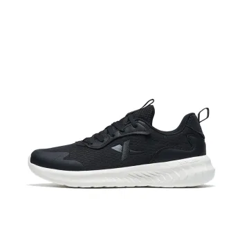 XTEP Cloud DC Cushioning Anti Slip And Wear Resistant Low Top Running Shoes Men's Black White