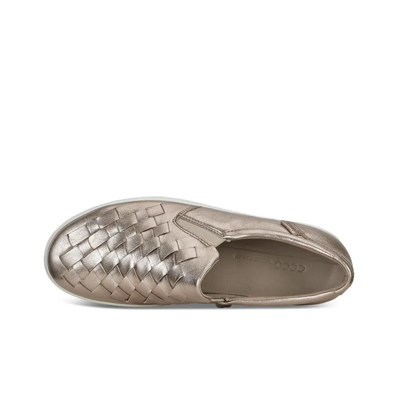 Ecco Soft 7 Skateboard Shoes Women's Low-Top Warm Gray-2