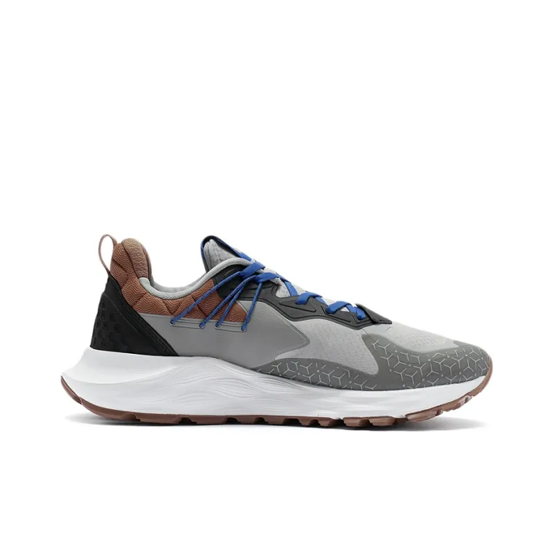 LiNing Cloud Shield PLUS Rebound Low Top Running Shoes Men's Snow Gray Color-1
