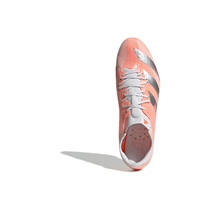 Adidas Adizero Prime Sprint Spikes Low Top Running Shoes Men's Pink Silver-4