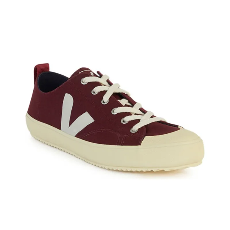 VEJA Nova Canvas Amarante Low-Top Stylish Skateboarding Shoes Unisex Dark Red-2