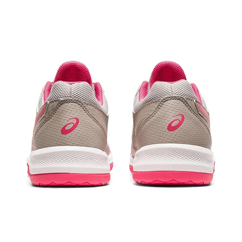 Asics Gel-Dedicate 6 Wear-Resistant Low-Top Running Shoes Women's Khaki Pink-4