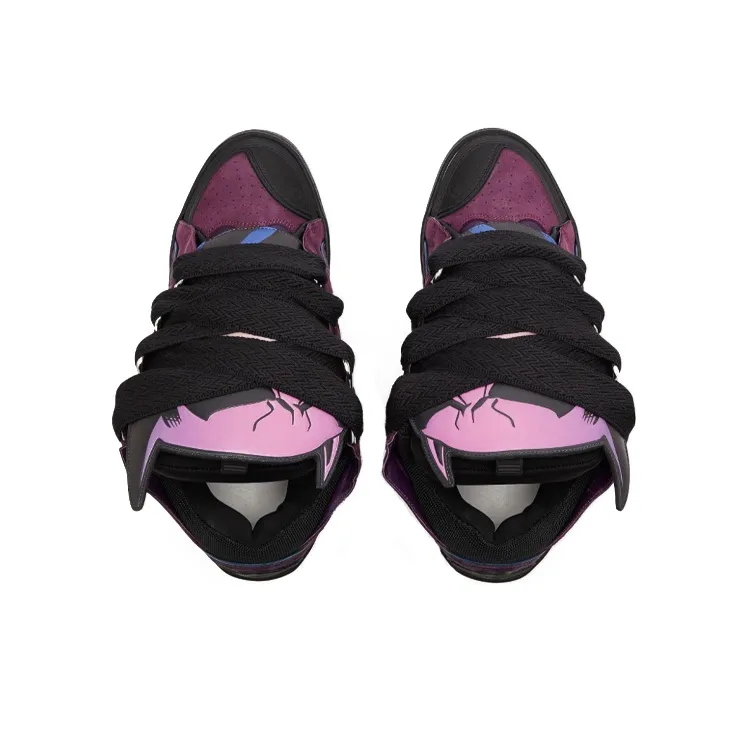 Lanvin Curb BATMAN Low-Top Stylish Skateboarding Shoes Men's Purple-4