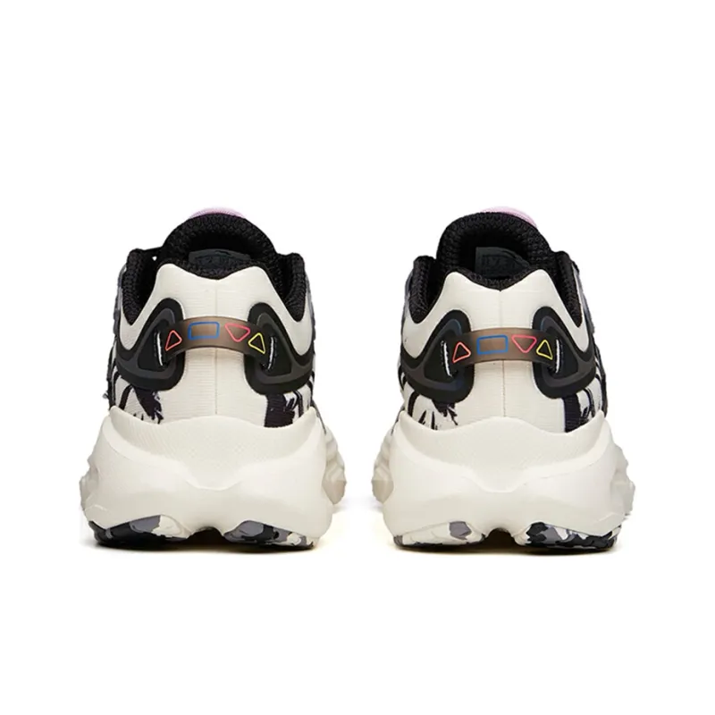 ANTA Running Shoes Women's Low Top Ivory White/Black/Sandstorm Gray-3