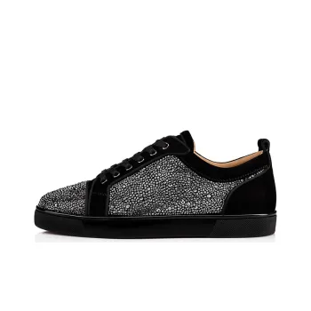 CL LUBOTING Louis Junior Strass Low Top Stylish Skateboarding Shoes Men's Black
