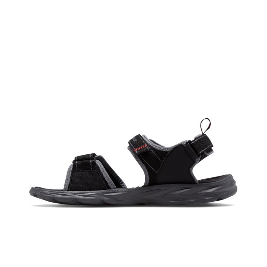 New balance sandals black best sale