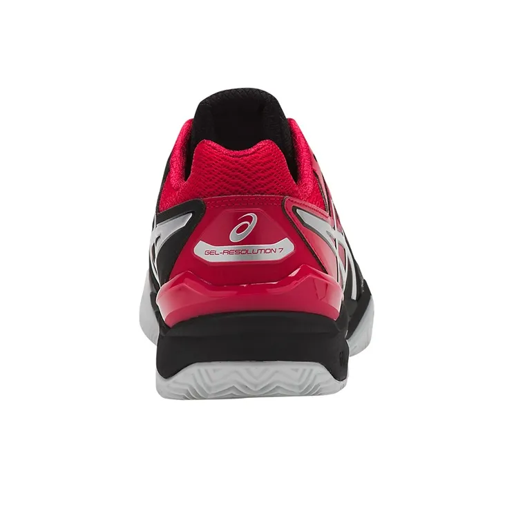 Asics Gel-Resolution 7 Running Shoes Men Low-Top Black/Red-4