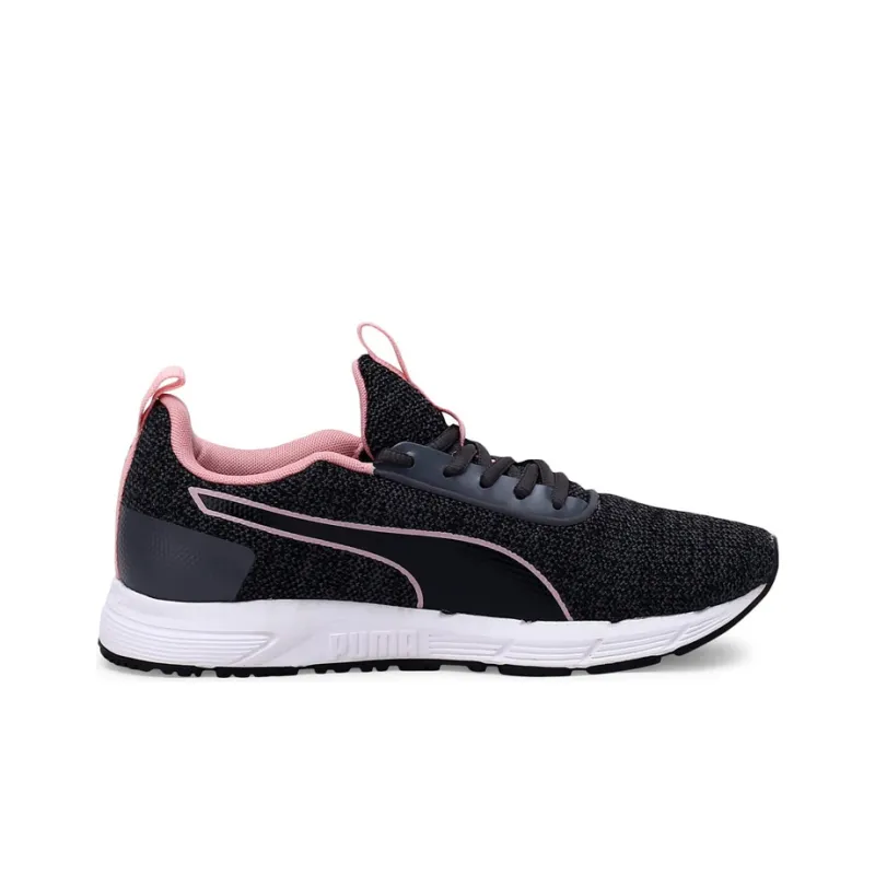 PUMA Progression Cushioning Anti-Slip And Wear-Resistant Low-Top Running Shoes Women's Black Pink-1