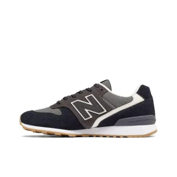 New Balance NB 696 Glen Check Plaid Breathable Cushioning Low-Top Running Shoes Women's Black Coffee
