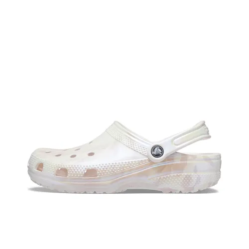 Crocs Classic Marble Clogs 'White Pink'