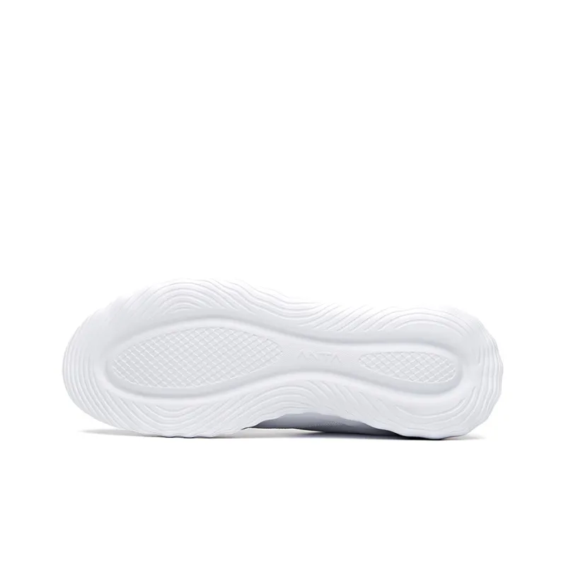 Anta Low-Top Running Shoes Men's White-4