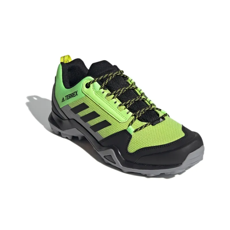 Adidas Terrex AX3 GTX Breathable Low-Top Outdoor Shoes Men's Black Yellow-2