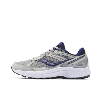 Saucony Cohesion 14 Cushioning Wear-Resistant Breathable Supportive Low-Top Casual Running Shoes Women's Gray Purple