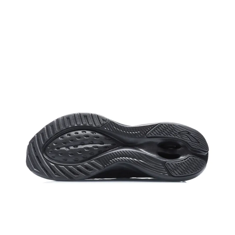 LiNing Support Shock Absorption Low Top Running Shoes Unisex Black Yellow-4