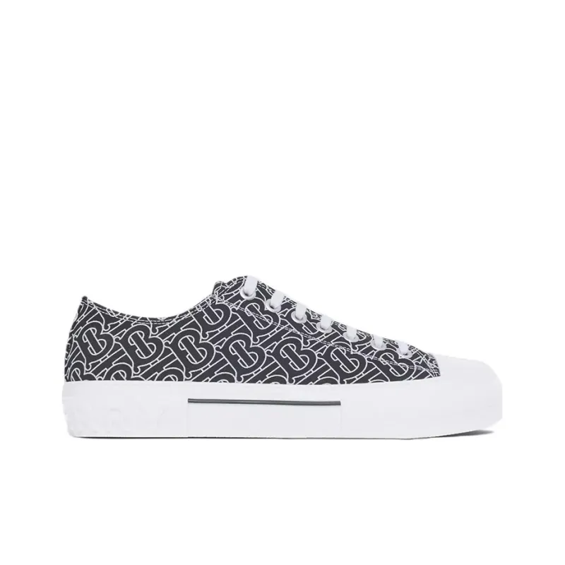 Burberry Monogram Print Cotton Low Black White-1