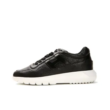 HOGAN Cushioning, Slip Resistant, And Abrasion Resistant Low Top Casual Shoes Women's Black