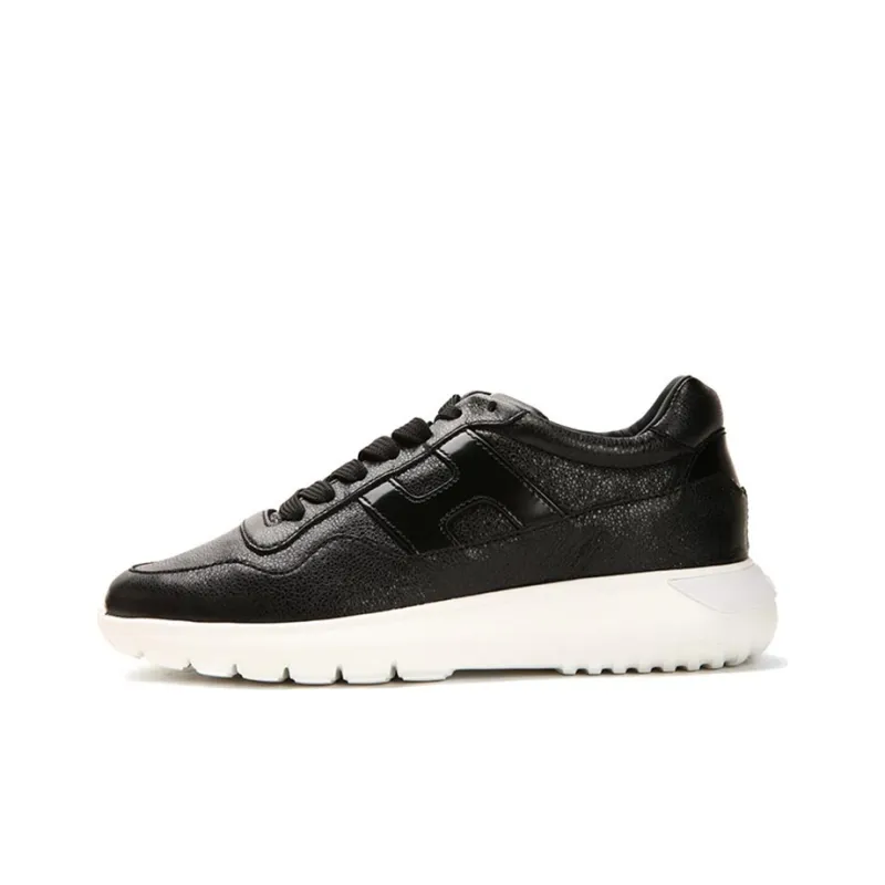HOGAN Shock Absorbers With Slip Resistant And Abrasion Resistant Properties Low Top Casual Shoes Women's Black-0