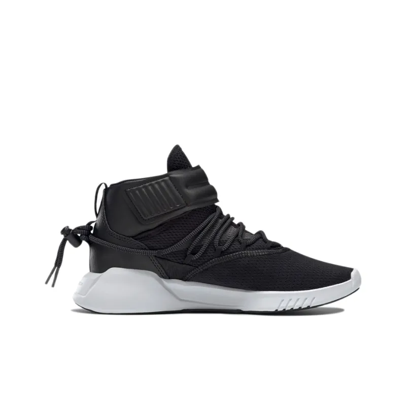 Reebok Freestyle Motion Anti-Slip Wear-Resistant Cushioning Breathable Mid-Top Running Shoes Women's Black White-1