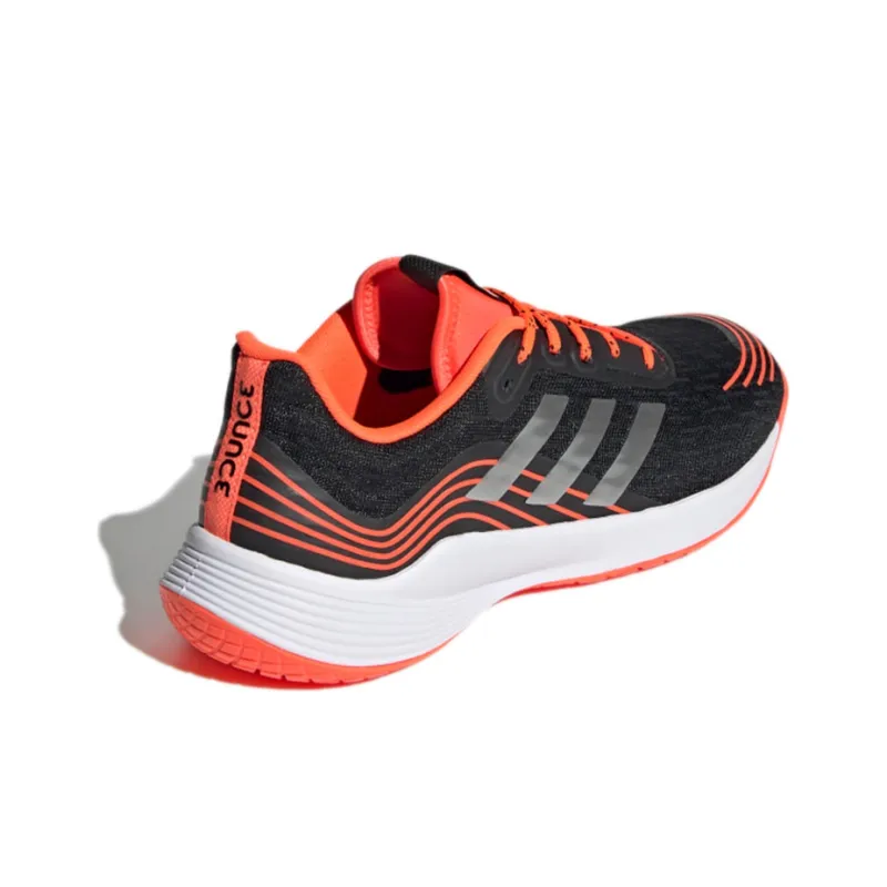 Adidas Novaflight Anti-Slip Wear-Resistant Low-Top Running Shoes Men's Black Orange-3
