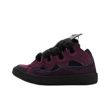 Lanvin Curb Stylish Skateboarding Shoes Women's Purple Black