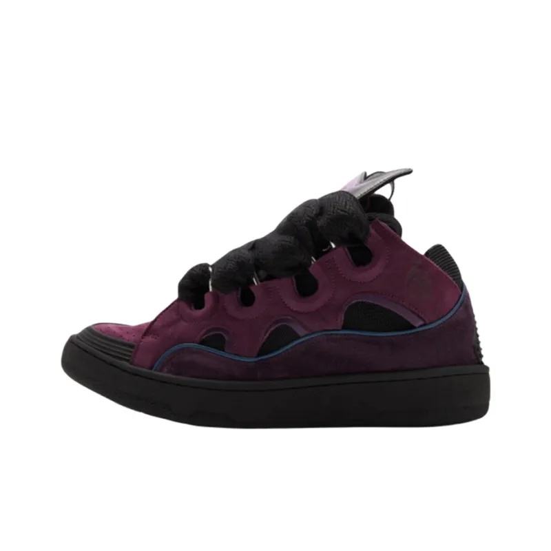 Lanvin Curb Stylish Skateboarding Shoes Women's Purple Black-0