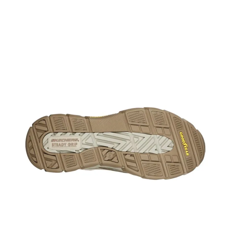 Skechers Respected Loleto Wear-Resistant Low-Top Running Shoes Men's Taupe-4