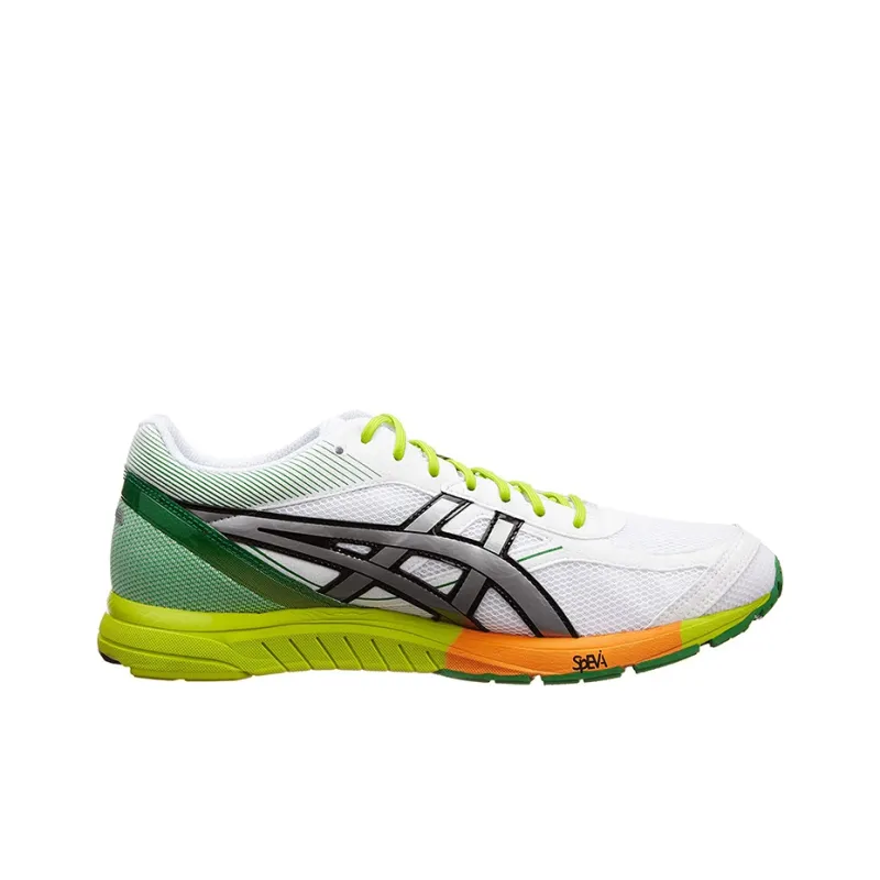 Asics Skysensor Glide 2 Wear-Resistant Low-Top Running Shoes Men's White Silver Green-1