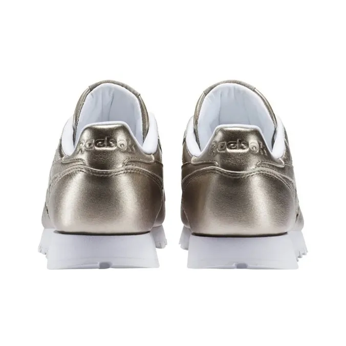 Reebok Classic Leather Melted Metal Pearl Metallic Women's-3
