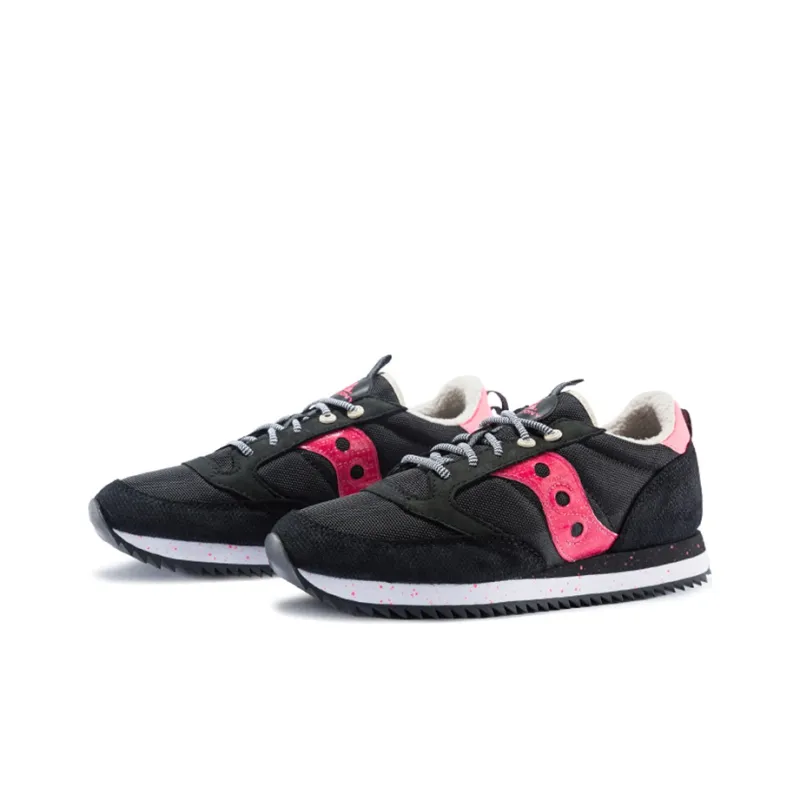 Saucony Cushioning Anti Slip Wear Resistant Breathability Low Top Casual Running Shoes Men's Black Red-2
