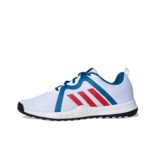 Adidas Whirlz Wear-resistant Non-slip And Breathable Low-Top Running Shoes Men's White Blue
