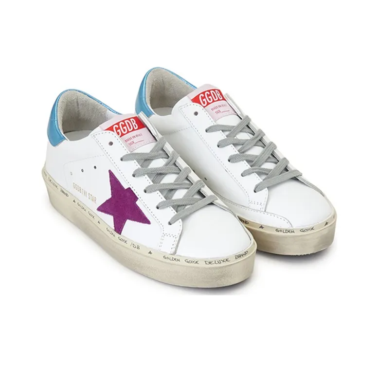 Golden Goose Hi Star Skateboard Shoes Women's White-2