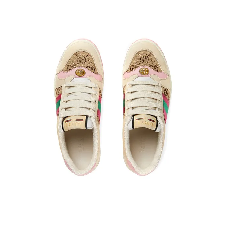 GUCCI Women's Gg Screener 'GG Canvas Beige Pink' Women's-2