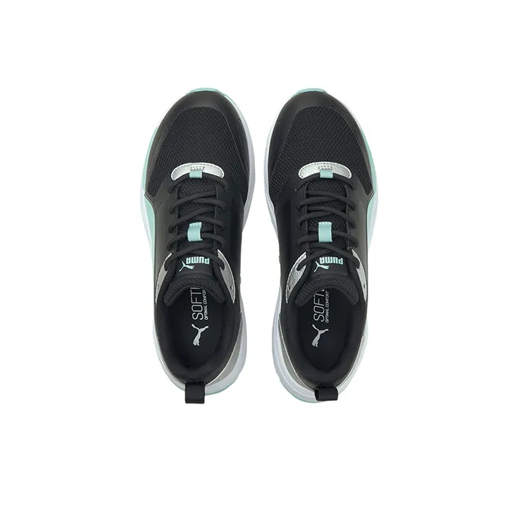 PUMA Avionic Metallic Pop Cushioning Anti-Slip And Wear-Resistant Low-Top Running Shoes Women's Black Blue Silver-2