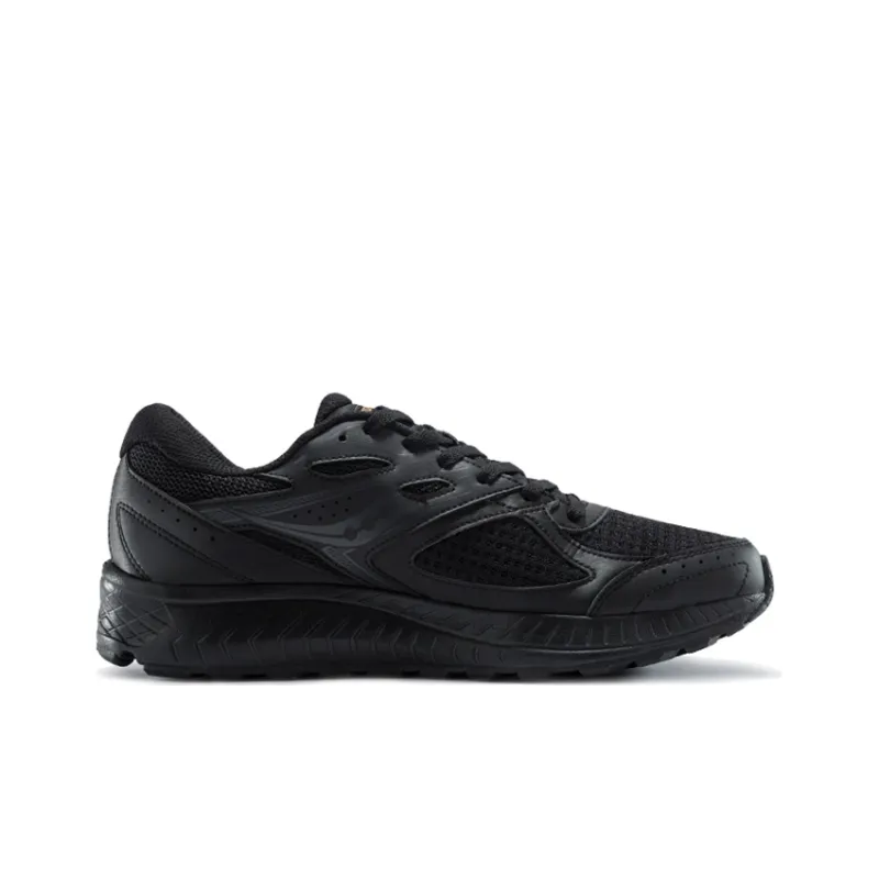 Saucony Cohesion 13 Cushioning Anti-Slip Wear-Resistant Breathability Low-Top Running Shoes Men's Black Gold-1