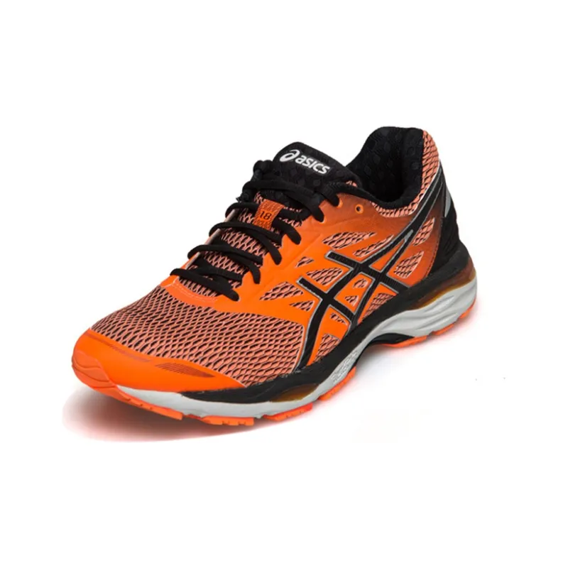 Asics Gel-Cumulus 18 Running Shoes Men Low-Top Orange/Black-1