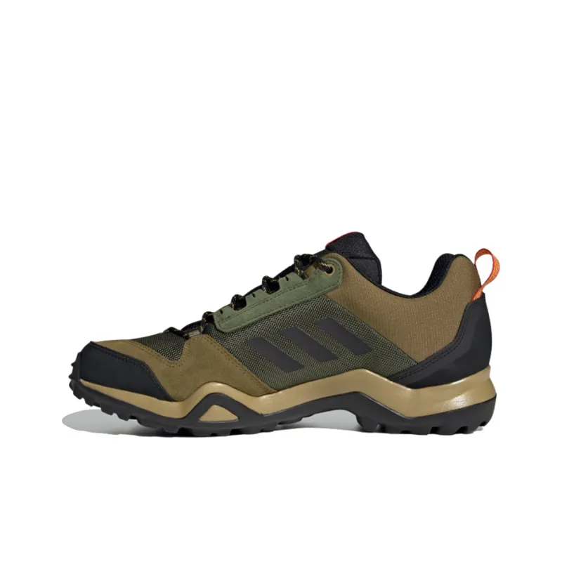 Adidas Terrex AX3 GTX Breathable Low-Top Outdoor Shoes Men's Green Black-0