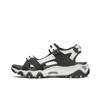 Skechers D Lites 2.0 Sandals 'Black White' Women's
