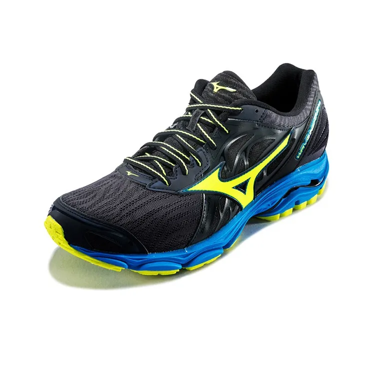 Mizuno Mizuno Inspire 14 Anti-Slip And Wear-Resistant Breathable Low-Top Running Shoes Men's Blue Yellow-1