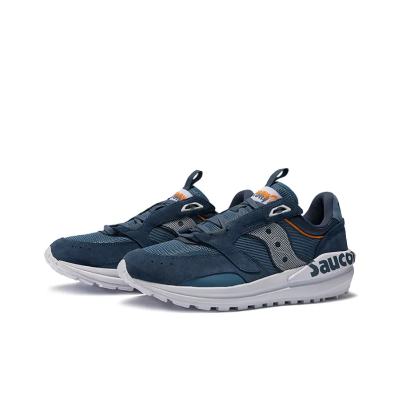 Saucony Jazz Low Top Running Shoes Men's Blue-2