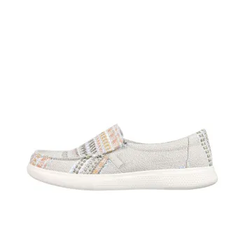 Skechers Bobs Skipper-Beach Crush Cushioning Anti-Slip And Wear-Resistant Low-Top Casual Shoes Women's White