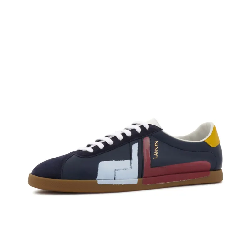 Lanvin Glen Low Top Stylish Skateboarding Shoes Men's Marine Blue-0