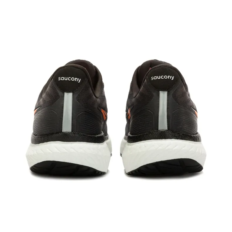 Saucony Triumph 19 Cushioning Anti-Slip And Wear-Resistant Support Low-Top Casual Running Shoes Men's Black White-3