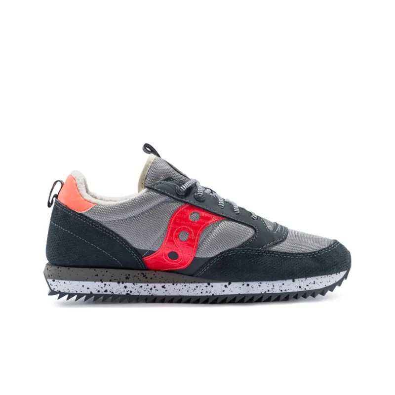 Saucony Jazz Original Cushioning Anti Slip Wear Resistant Breathability Low Top Casual Running Shoes Men's Gray-1