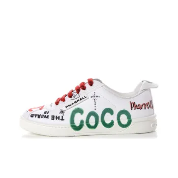CHANEL X Pharrell Skateboard Shoes Women's White