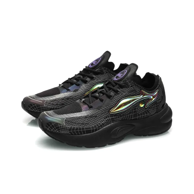 LiNing V8 1.5 Low Top Running Shoes Men's Black-2