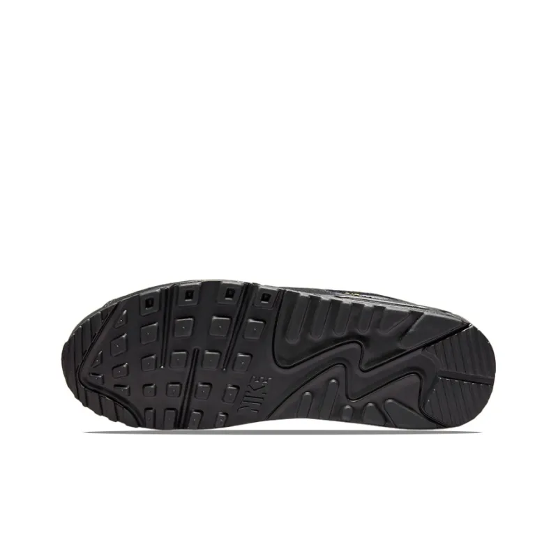 Nike Air Max 90 Black Yellow Strike Metallic Cool Grey-5